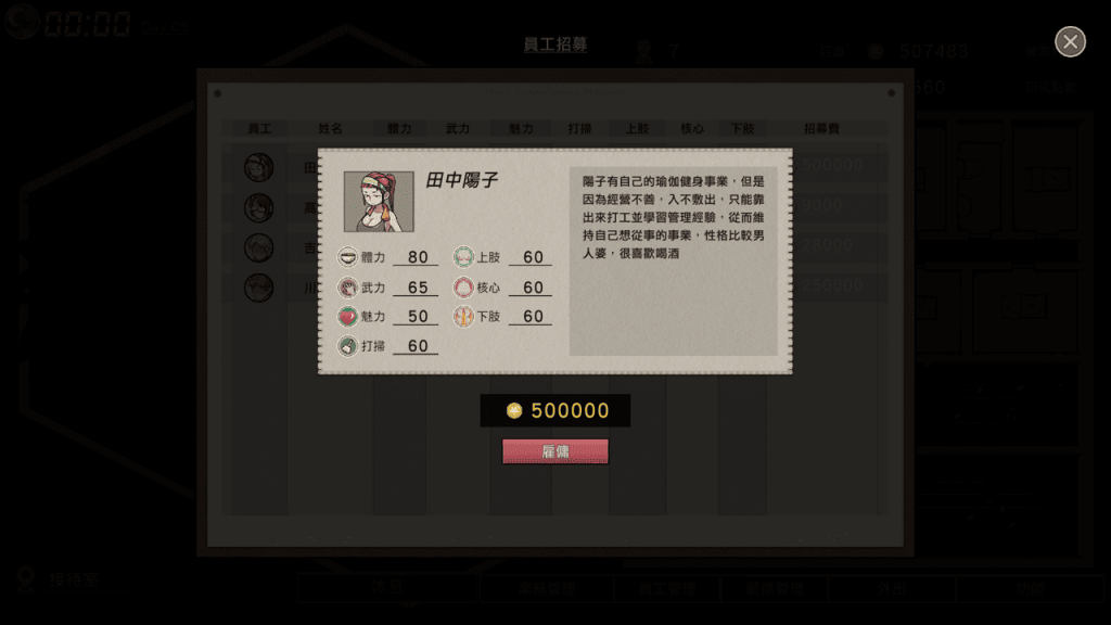 田中陽子角色的背景設定