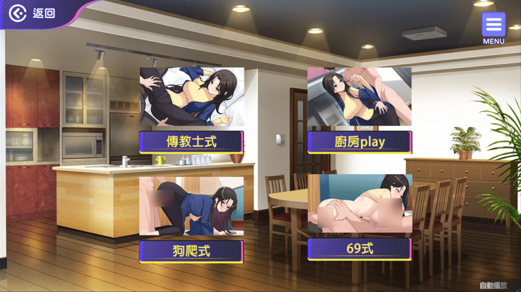 傳教士式、廚房 play、狗爬式、69 式