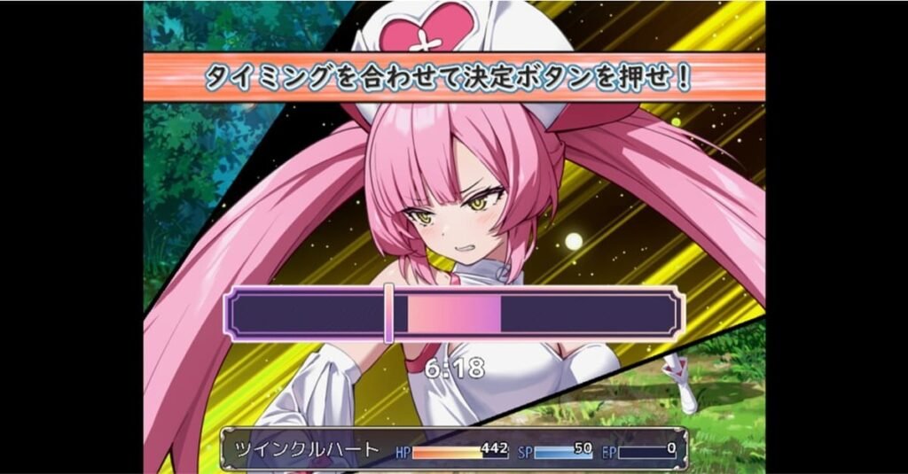 《光凛天使ツインクルハート》QTE 閃避介面