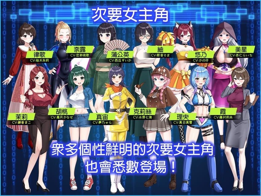 12 位女配角立繪及聲優陣容