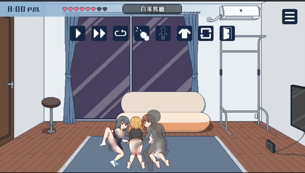 在男主角家中，與琴美、七惠、千帆的 4P H 場景