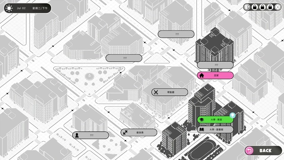 《夏日推送》地圖介面