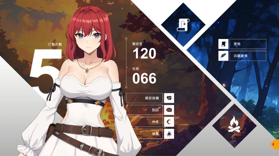 《性愛除魔 Sexorcism》遊戲介面