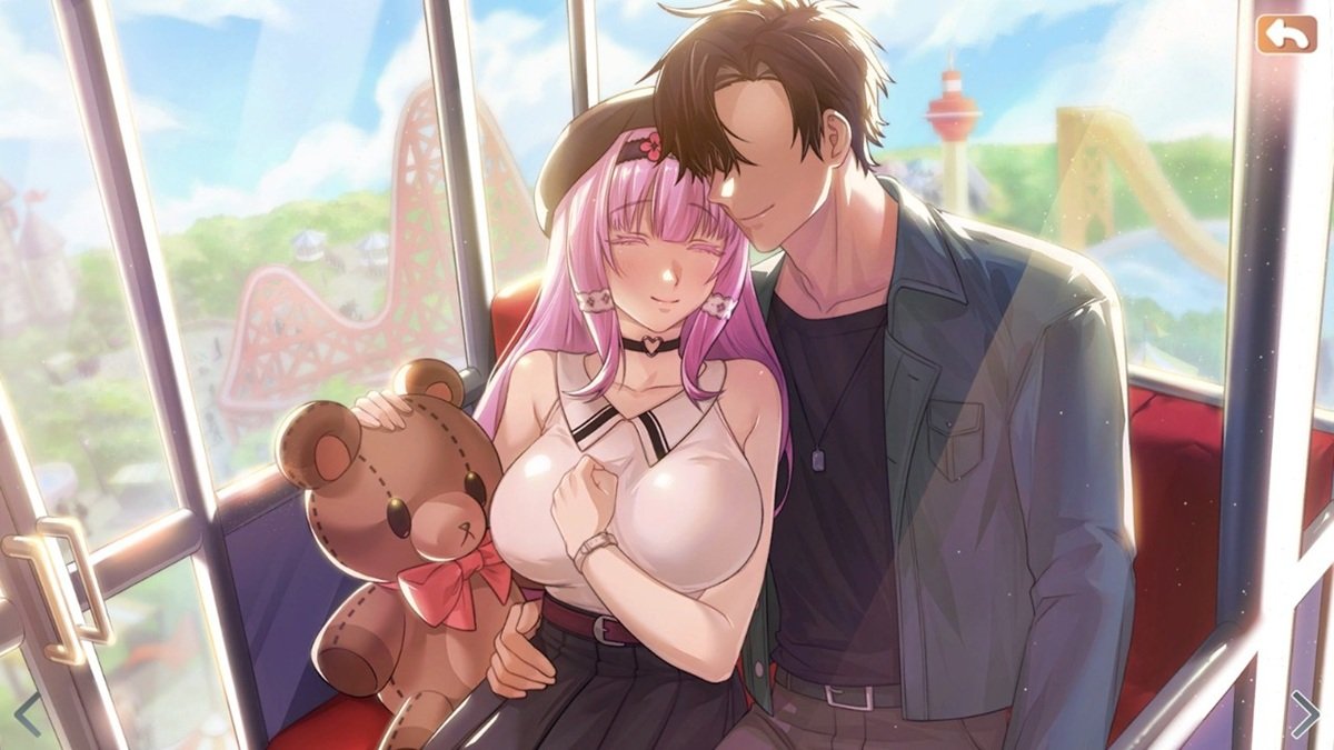 男女主角的甜蜜遊樂園約會