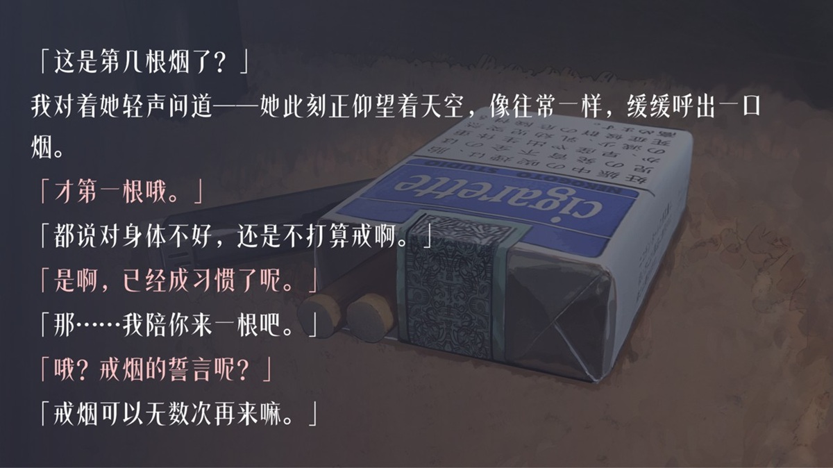 過去的時光不會回頭(附註:抽菸對身體不好)