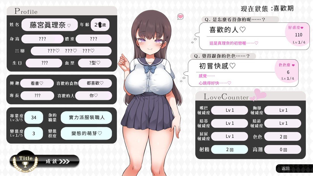 角色情報界面