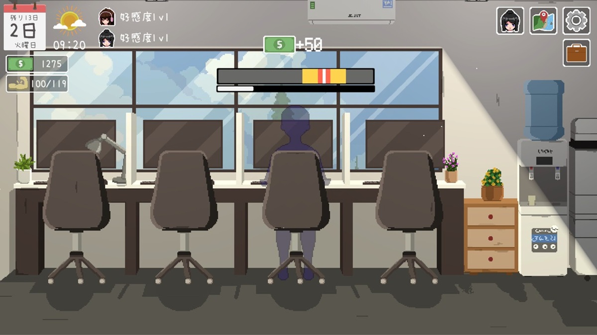 辦公室上班 QTE 小遊戲